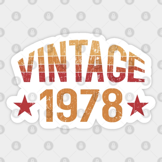 Vintage 1978 Sticker by Ostakos